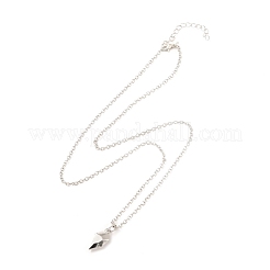 Rack Plating Alloy Heart Pendant Necklaces Sets&nbsp;NJEW-B081-08C