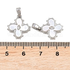 Brass Micro Pave Cubic Zirconia Pendants&nbsp;KK-H538-07P