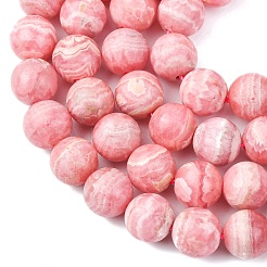 Natural Rhodochrosite Beads Strands&nbsp;G-J369-03-10mm-A