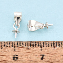 925 Sterling Silver Cup Peg Bails&nbsp;STER-T009-24S