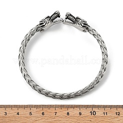 Viking 304 Stainless Steel Open Cuff Bangles for Men&nbsp;BJEW-U001-07M-AS