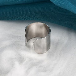304 Stainless Steel Open Cuff Rings&nbsp;RJEW-G335-01C