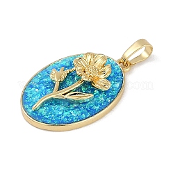 Rack Plating Brass Pendants&nbsp;KK-U032-91G-12
