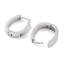 304 Stainless Steel & Natural Shell Huggie Hoop Earrings for Women&nbsp;EJEW-C096-27A-P