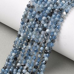 Natural Devil Blue Aquamarine Beads Strands&nbsp;G-P629-A02-03