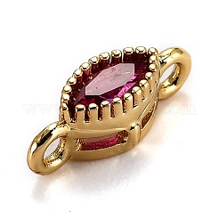 Real 18K Gold Plated Brass Micro Pave Cubic Zirconia Links Connectors&nbsp;ZIRC-L100-012G