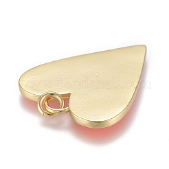 Brass Enamel Pendants&nbsp;KK-M205-13G-05