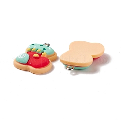 Christmas Theme Opaque Resin Pendants&nbsp;FIND-E025-06
