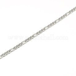 304 Stainless Steel Figaro Chain Necklace Making&nbsp;STAS-A028-N022