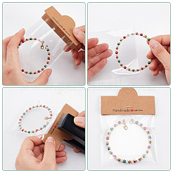 120Pcs Rectangle Paper Foldable Header Cards&nbsp;CDIS-WR0001-01B