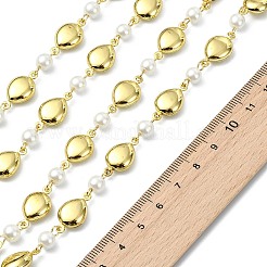 1M Handmade 304 Stainless Steel Teardrop Link Chains&nbsp;AJEW-JB01615-01