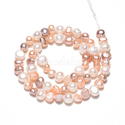 Natural Cultured Freshwater Pearl Beads Strands&nbsp;PEAR-N014-05M