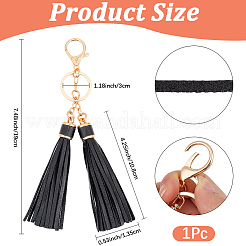 1Pc PU Leather Tassel Keychains&nbsp;KEYC-CL0001-50C