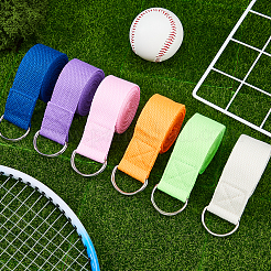 6Pcs 6 Colors Polyester Cotton Yoga Stretching Strap&nbsp;DIY-FH0010-79