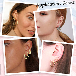 3 Styles 201 Stainless Steel Hoop Earrings&nbsp;EJEW-SP0001-04