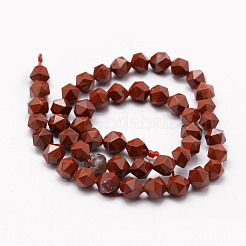 Natural Red Jasper Beads Strands&nbsp;G-F523-27-10mm