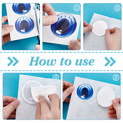 4Pcs 4 Styles Eye PVC Self-Adhesive Stickers&nbsp;DIY-PH0032-300