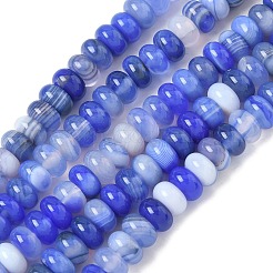 Natural Banded Agate Beads Strands&nbsp;G-F790-I01-01C