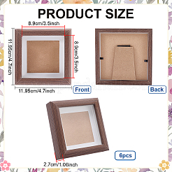 6Pcs Wood Photo Frame Stand&nbsp;AJEW-FG0005-80A