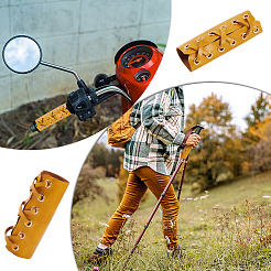 PU Leather Leather Motorcycle Grip Covers&nbsp;AJEW-WH20001-44A