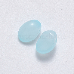 Spray Painted Imitation Jade Glass Charms&nbsp;GLAA-R211-05-J10