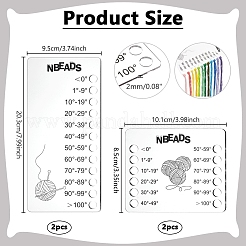 4Pcs Acrylic Temperature Blanket Color Chart&nbsp;DIY-WH0570-19A