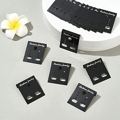 180Pcs Rectangle Plastic Earring Display Cards&nbsp;EDIS-FS0001-01A