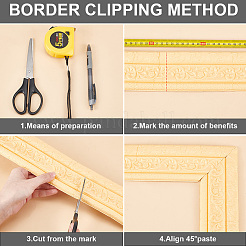 1Pc PVC Foam 3D Self-Adhesive Waterproof Wallpaper Border&nbsp;PAAG-CP0001-01F