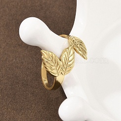 304 Stainless Steel Cuff Rings&nbsp;RJEW-D332-03G