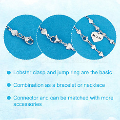 304 Stainless Steel Lobster Claw Clasps Jewelry Making Findings&nbsp;STAS-UN0003-50D