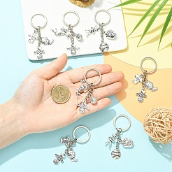 9Pcs 3 Style Sports Alloy Keychains&nbsp;KEYC-YW00249