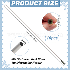 304 Stainless Steel with Plastic Blunt Tip Dispensing Needle&nbsp;FIND-WH0126-590