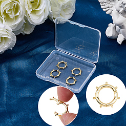 6Pcs Brass Spring Gate Rings&nbsp;KK-SC0007-74