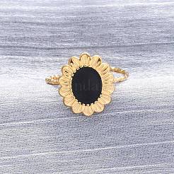 304 Stainless Steel Enamel Cuff Rings&nbsp;RJEW-D306-31G