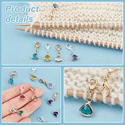 2 Sets 2 Colors Triangle Glass Pendant Decorations&nbsp;FIND-PH0010-11