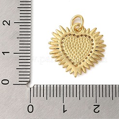 Rack Plating Brass Micro Pave Cubic Zirconia Pendants&nbsp;KK-P279-04B-G