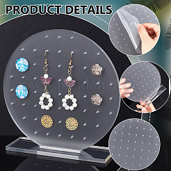 Acrylic Earring Display Stand&nbsp;EDIS-WH0023-01A
