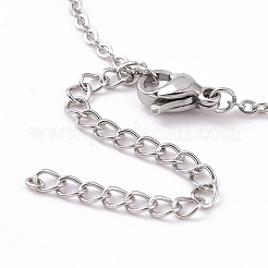 Alloy Moon Phase Pendant Necklace for Women&nbsp;LS-NJEW-G030-01P