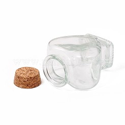 Heart Shape Transparent Glass Bottles&nbsp;AJEW-WH0114-88