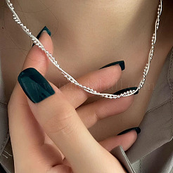 Braided Brass Ball Chain & Snake Chain Necklaces for Women&nbsp;FS-WG5C425-01