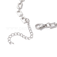 Brass Rectangle Link Chain Bracelets for Women Men&nbsp;BJEW-JB11458-02