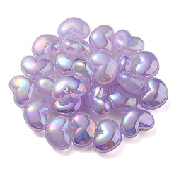 UV Plating Rainbow Iridescent Imitation Jelly Acrylic Beads&nbsp;X-OACR-C007-08A
