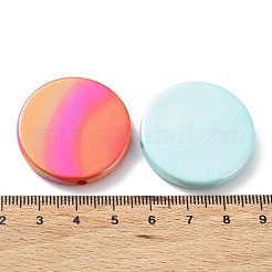 UV Plating Rainbow Iridescent Acrylic Beads&nbsp;OACR-A029-17