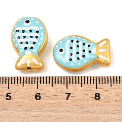 Baking Paint Opaque Glass Enamel Beads&nbsp;GL-CBA4370-01C
