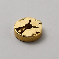 Flat Round Brass Button Covers Settings&nbsp;BUTT-WH0030-73A