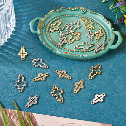 20Pcs 4 Styles Alloy Crystal Rhinestone Connector Charms&nbsp;FIND-TA0008-74