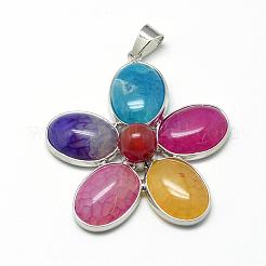 Natural Agate Big Pendants&nbsp;G-Q494-25P