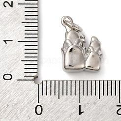 Brass Micro Pave Cubic Zirconia Pendants&nbsp;KK-P308-52P
