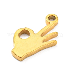 304 Stainless Steel Charms&nbsp;LS-STAS-Q306-01G-H