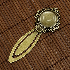 20mm Clear Domed Glass Cabochon Cover for Antique Bronze DIY Alloy Portrait Bookmark Making&nbsp;DIY-X0125-AB-NR